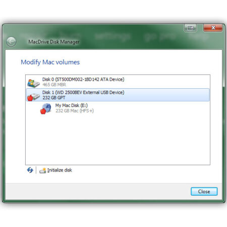 MacDrive Disk Format