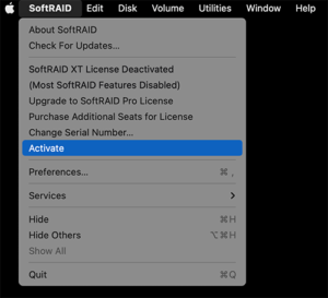 softraid serial number already in use